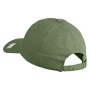 Veteran US Navy Embroidered Washed Cotton Twill Brass Buckle Cap - Olive OSFM