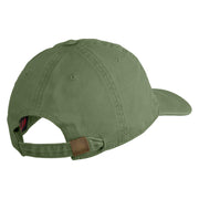 Veteran US Navy Embroidered Washed Cotton Twill Brass Buckle Cap - Olive OSFM