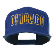 Chicago Embroidered Flat Bill Cap