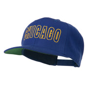 Chicago Embroidered Flat Bill Cap