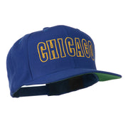 Chicago Embroidered Flat Bill Cap