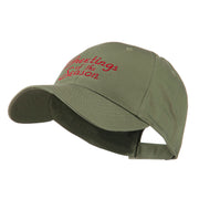 Christmas Greetings of the Season Embroidered Cap