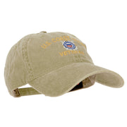 US Coast Guard Veteran Embroidered Washed Cap