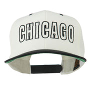 Chicago Embroidered Flat Bill Cap