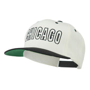 Chicago Embroidered Flat Bill Cap