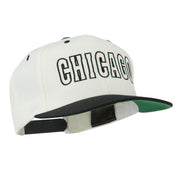 Chicago Embroidered Flat Bill Cap