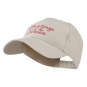 Christmas Greetings of the Season Embroidered Cap