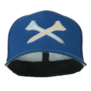 Crossed Golf Tees Embroidered Trucker Cap