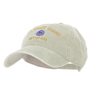 US Coast Guard Veteran Embroidered Washed Cap