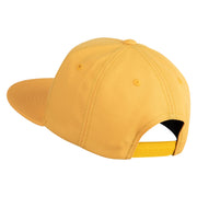 Polka Dots Mushrooms Iron On Patched 6 Panel High Profile Structured Snapback - Gold OSFM