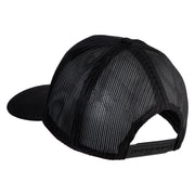 Americal Division Veteran Patched Solid Cotton Twill Mesh Prostyle Cap - Black OSFM