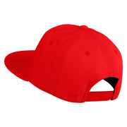 Polka Dots Mushrooms Iron On Patched 6 Panel High Profile Structured Snapback - Red OSFM