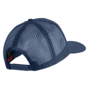 Americal Division Veteran Patched Solid Cotton Twill Mesh Prostyle Cap - Navy OSFM