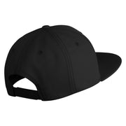 Polka Dots Mushrooms Iron On Patched 6 Panel High Profile Structured Snapback - Black OSFM