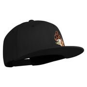 Polka Dots Mushrooms Iron On Patched 6 Panel High Profile Structured Snapback - Black OSFM