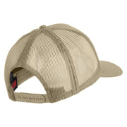 USS Tennessee BB 43 Blue Patched Solid Cotton Twill 5 panel Mesh Back Cap - Khaki OSFM