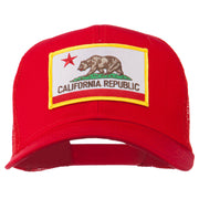 California State Flag Patched Twill Mesh Cap