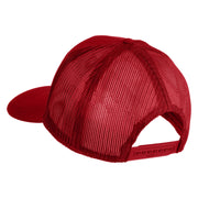 Americal Division Veteran Patched Solid Cotton Twill Mesh Prostyle Cap - Red OSFM