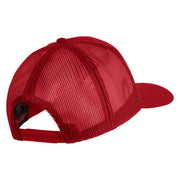 Americal Division Veteran Patched Solid Cotton Twill Mesh Prostyle Cap - Red OSFM