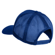 USS Tennessee BB 43 Blue Patched Solid Cotton Twill 5 panel Mesh Back Cap - Royal OSFM