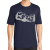 Mount Rushmore Men's Big Size Tall PosiCharge Competitor Crew Neck Tee Shirt - True-Navy LT