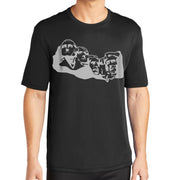 Mount Rushmore Men's Big Size Tall PosiCharge Competitor Crew Neck Tee Shirt - Black LT