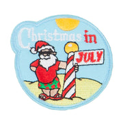 Christmas In July Embroidered Patch