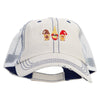 Fall Gnomes Embroidered Low Profile Special Cotton Mesh Cap - Putty OSFM