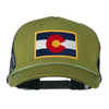 Colorado Flag Embroidered Foam Mesh Cap