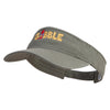 Gobble Chicken Embroidered Pro Style Cotton Twill Washed Visor - Olive OSFM