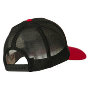 Happy Columbus Day Embroidered Mesh Cap