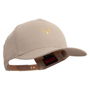 Deer Hunting Specimen Solid Cotton Twill 5 Panel Prostyle Snap Cap - Khaki OSFM