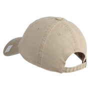 Retired US Navy Embroidered Washed Cotton Twill Brass Buckle Cap - Khaki OSFM