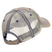 Fall Gnomes Embroidered Low Profile Special Cotton Mesh Cap - Khaki OSFM