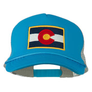 Colorado Flag Embroidered Foam Mesh Cap