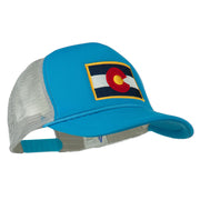 Colorado Flag Embroidered Foam Mesh Cap