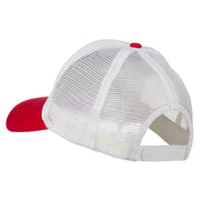 Happy Columbus Day Embroidered Mesh Cap