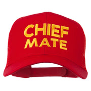 Chief Mate Embroidered Mesh Cap