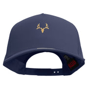 Deer Hunting Specimen Solid Cotton Twill 5 Panel Prostyle Snap Cap - Navy OSFM