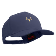 Deer Hunting Specimen Solid Cotton Twill 5 Panel Prostyle Snap Cap - Navy OSFM