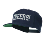 Cheers Embroidered Snapback Cap