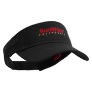 SurfRider California Embroidered Cotton Twill Sun Visor - Black OSFM