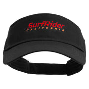 SurfRider California Embroidered Cotton Twill Sun Visor - Black OSFM