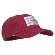 Chicago Flag Embroidered Low Cap