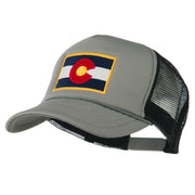 Colorado Flag Embroidered Foam Mesh Cap