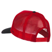 Happy Columbus Day Embroidered Mesh Cap