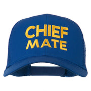 Chief Mate Embroidered Mesh Cap