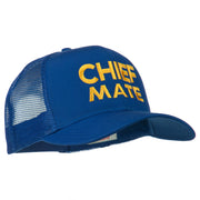 Chief Mate Embroidered Mesh Cap