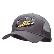 Careflight Helicopter Embroidered Cotton Twill Mesh Cap