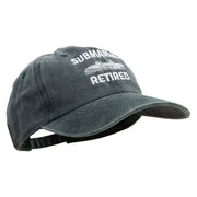 U.S. Submarine Retired Embroidered Unstructured Pigment Dyed Cotton Cap - Dk-Green OSFM